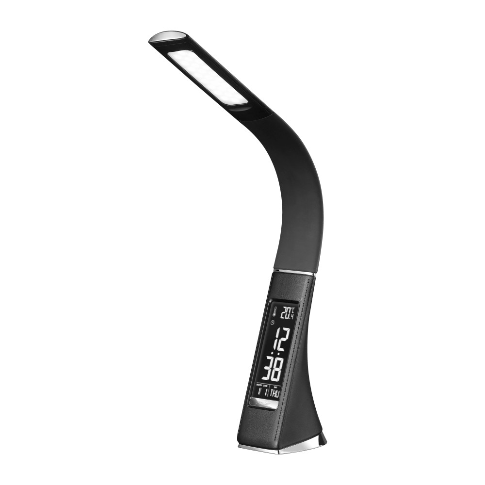 Lampe Led multifonction avec port USB écran digital - Gris