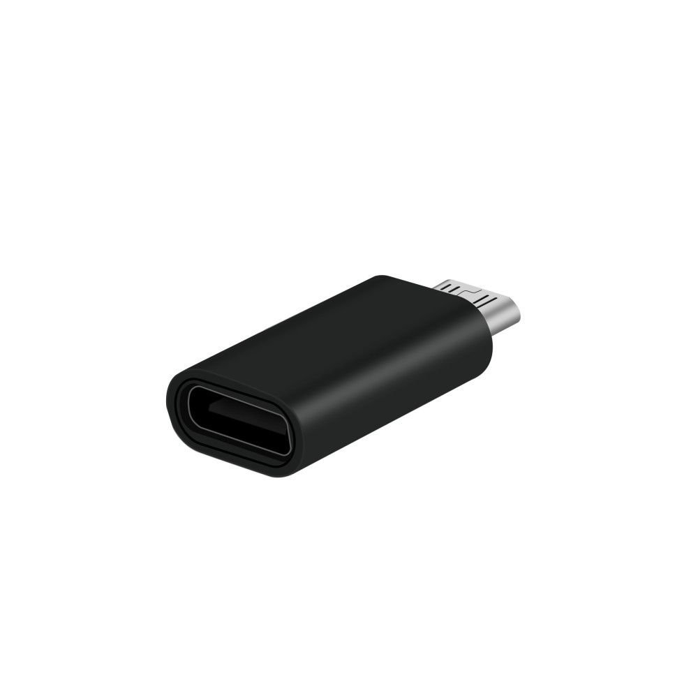 Adaptateur connexion USB 2.0 vers USB-C 3.1 Noir - Embout chargeur