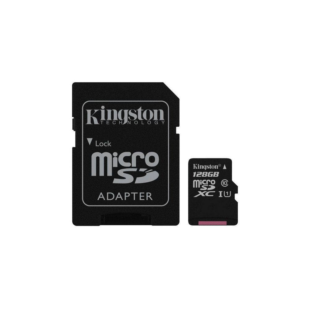 CARTES MICRO SD + ADAPTATEUR 128 GB