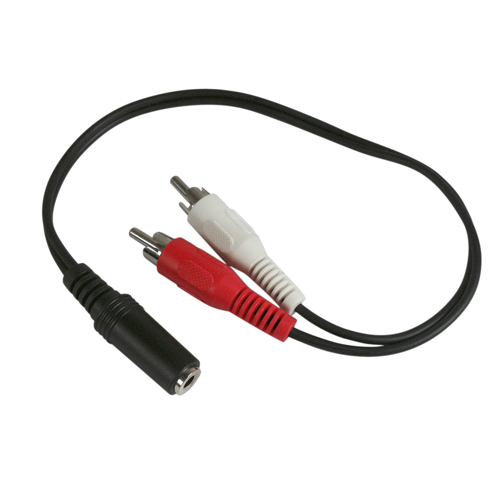 Audio Câble RCA Jack Adaptateur 3.5mm Mâle vers 2 RCA Femelle