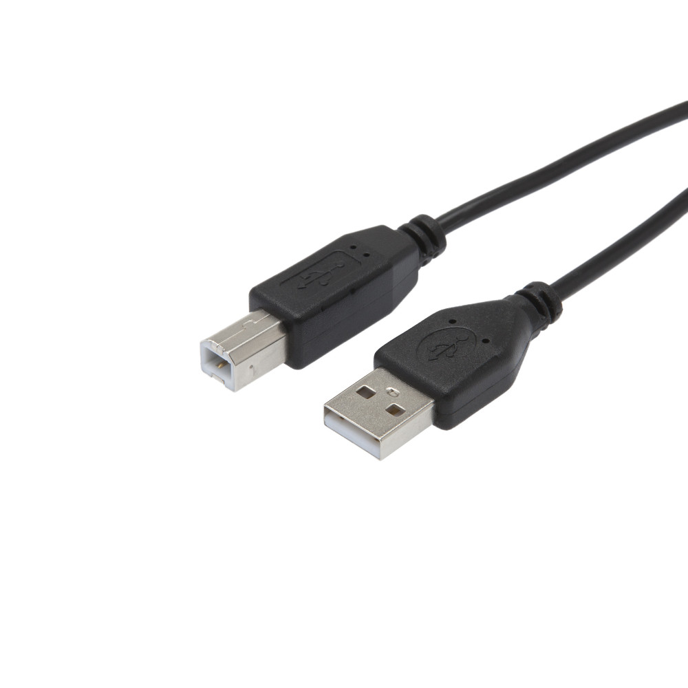 CÂBLE USB-A / USB-B 2.0, USB 2.0, M / M, NOIR, 3M