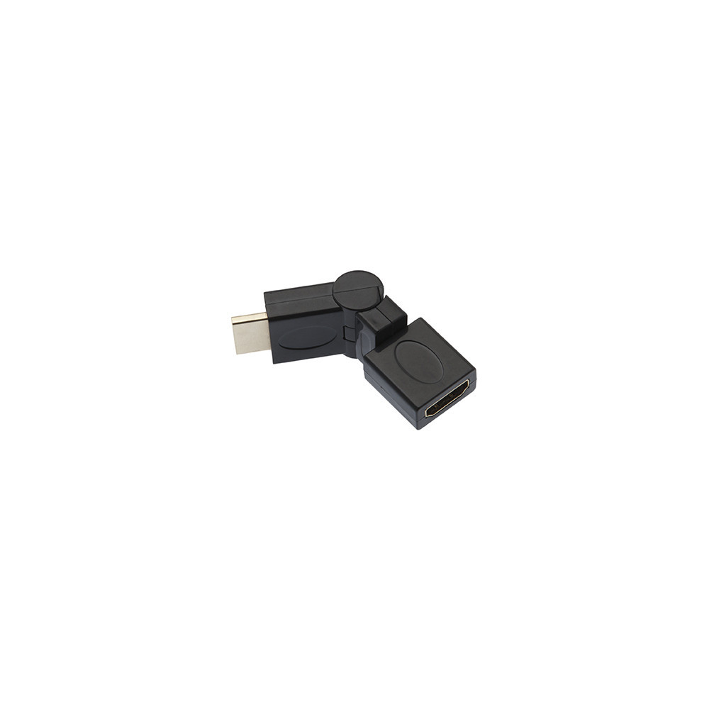 Adaptateur coudé HDMI type A mâle / femelle