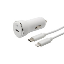 Chargeur allume cigare pour iPhone/iPad 2 ports USB-C 36W (2x18W)